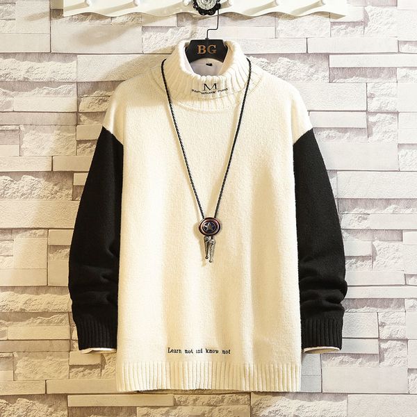 2021 new fashion classic o-neck patchwork sweater men's oversize pull plus size -5xl long sleeves pullover for autumn spring winter o7, White;black
2021 new fashion classic o-neck patchwork sweater men's oversize pull plus size -5xl long sleeves pullover for autumn spring winter o7, White;black