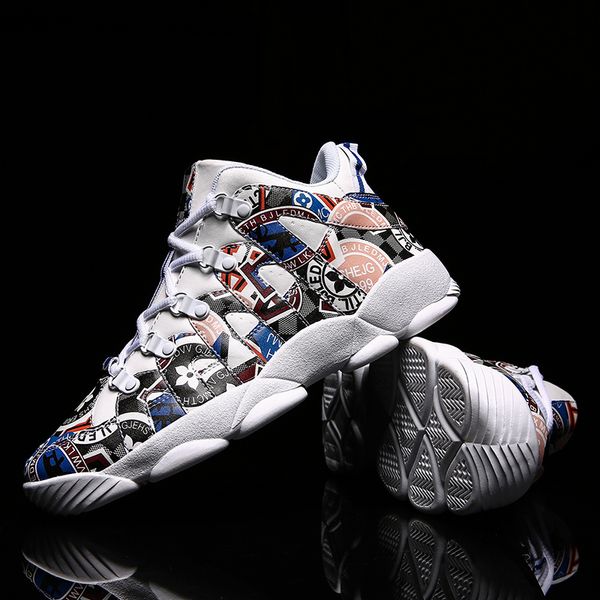 high-fashion men casual graffiti outdoor board shoes lace up breathable walking sneakers, Black;brown
high-fashion men casual graffiti outdoor board shoes lace up breathable walking sneakers, Black;brown