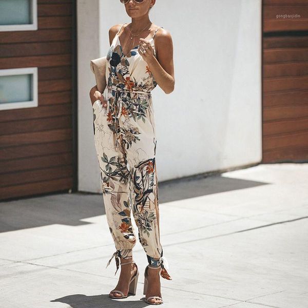 women sleeveless retro floral jumpsuit wrap v-neck drawstring high waist rompers side split long pants playsuit with pocket1, Black;white
women sleeveless retro floral jumpsuit wrap v-neck drawstring high waist rompers side split long pants playsuit with pocket1, Black;white