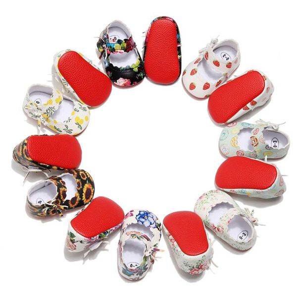 first walkers pu leather baby soft sole shoes flower strawberry printed infant toddler bowknot moccasins crib suit 0-24m
first walkers pu leather baby soft sole shoes flower strawberry printed infant toddler bowknot moccasins crib suit 0-24m