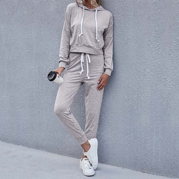 women fashion leisure tracksuit solid colors long sleeve sweatshirt sweatpants pant fitness gym athletic wear sportwear set#g4, White;black
women fashion leisure tracksuit solid colors long sleeve sweatshirt sweatpants pant fitness gym athletic wear sportwear set#g4, White;black