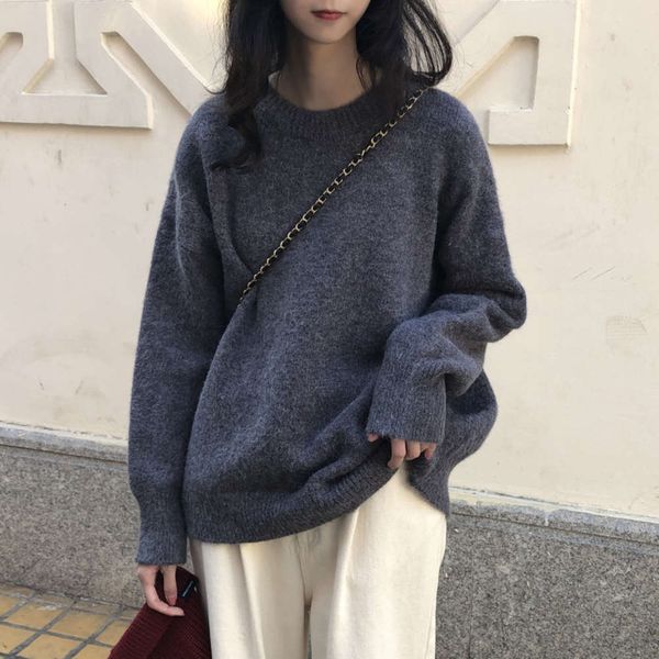 mori sweater for women's loose fitting, autumn and winter 2020 new pullover, lazy wind soft milk blue t-shirt, White;black
mori sweater for women's loose fitting, autumn and winter 2020 new pullover, lazy wind soft milk blue t-shirt, White;black