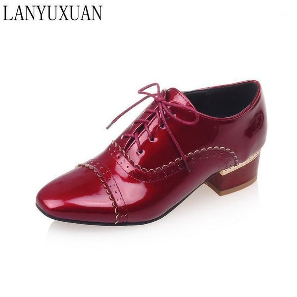 dress shoes 2021 sale plus size 32-46 women lace up square toe patent leather platform spring autumn fashion brogue b-41, Black
dress shoes 2021 sale plus size 32-46 women lace up square toe patent leather platform spring autumn fashion brogue b-41, Black