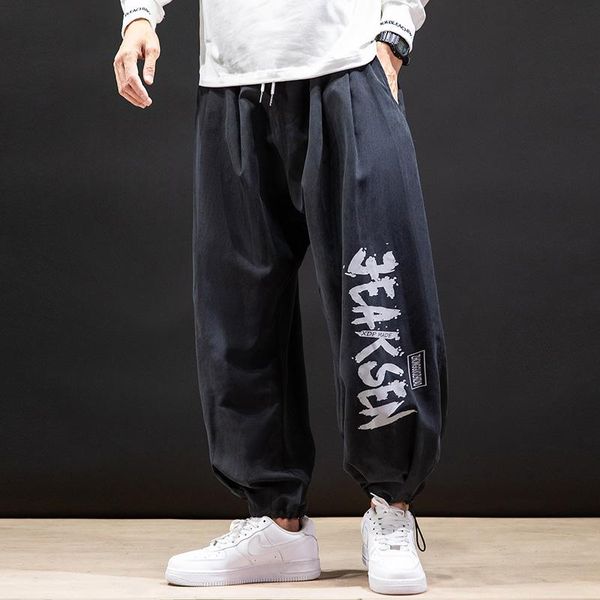 straight leg pants men's spring autumn bloomers simple printed letters fashion hip-hop street trend sports nine-point pants male, Black
straight leg pants men's spring autumn bloomers simple printed letters fashion hip-hop street trend sports nine-point pants male, Black