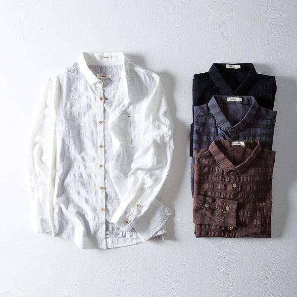 men's casual shirts causal linen shirt men dark lattice dobby comfortable breathable natural 2021 trend1, White;black
men's casual shirts causal linen shirt men dark lattice dobby comfortable breathable natural 2021 trend1, White;black