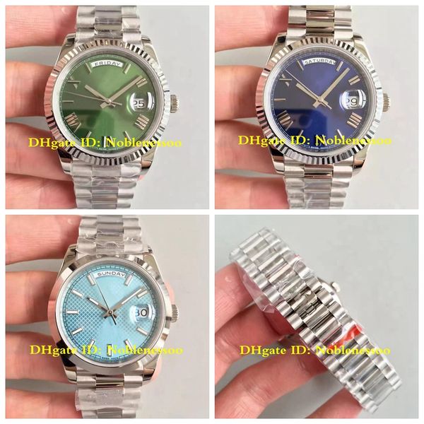 9 style watches men 40mm president green blue n factory eta 2813 automatic movement 904l steel 228239 228206 228239 noobf watch wristwatches, Slivery;brown
9 style watches men 40mm president green blue n factory eta 2813 automatic movement 904l steel 228239 228206 228239 noobf watch wristwatches, Slivery;brown