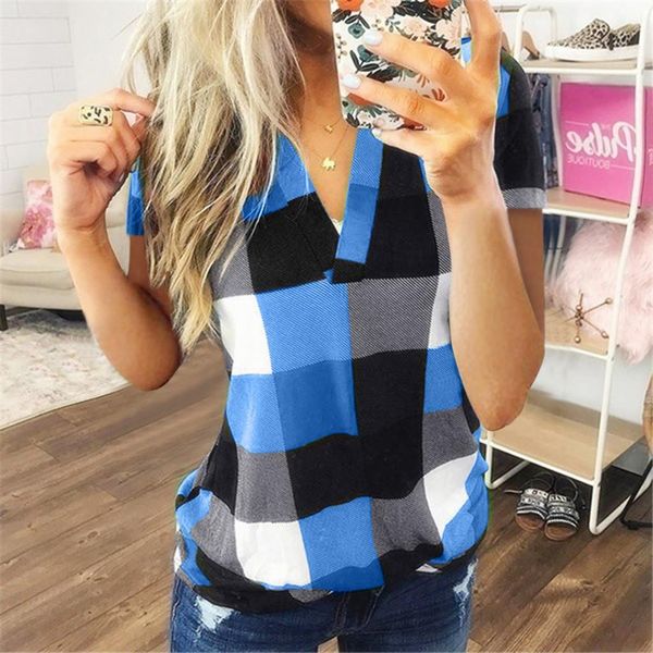 vintage plaid shirts blouses women casual cotton short sleeve shirt women's plus size 6 colors ladies, White
vintage plaid shirts blouses women casual cotton short sleeve shirt women's plus size 6 colors ladies, White