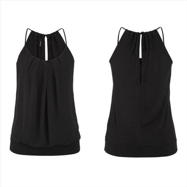 women vest summer tank halter loose wrinkled o neck camis tank vest ladies camisoles haut femme 2021 new, White
women vest summer tank halter loose wrinkled o neck camis tank vest ladies camisoles haut femme 2021 new, White