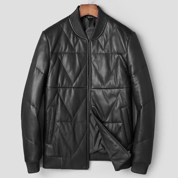 luxury sheepskin down jackets man warm genuine bomber jacket mens long sleeve winter real leather stand aviation coats, Black
luxury sheepskin down jackets man warm genuine bomber jacket mens long sleeve winter real leather stand aviation coats, Black