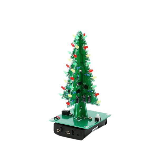 diy led christmas tree three color flashing light red/green/yellow diy kit for fun gift
diy led christmas tree three color flashing light red/green/yellow diy kit for fun gift