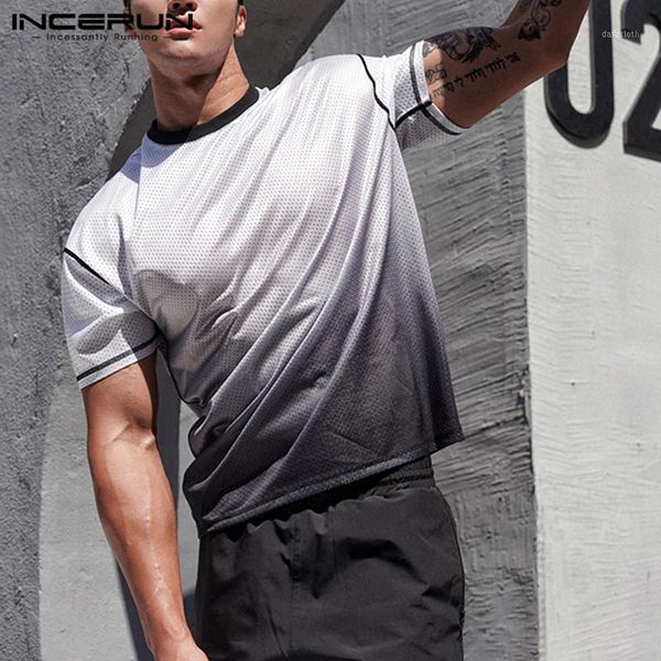 incerun new fashion gradient men t shirt o neck summer casual breathable short sleeve workout bodybuilding men tee camiseta1, White;black
incerun new fashion gradient men t shirt o neck summer casual breathable short sleeve workout bodybuilding men tee camiseta1, White;black
