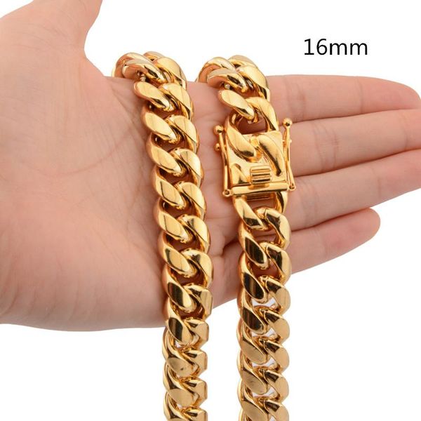 16mm vintage men's 316l stainless steel jewelry curb cuban link chain necklace for motorcycle men 7-40inch, Silver
16mm vintage men's 316l stainless steel jewelry curb cuban link chain necklace for motorcycle men 7-40inch, Silver