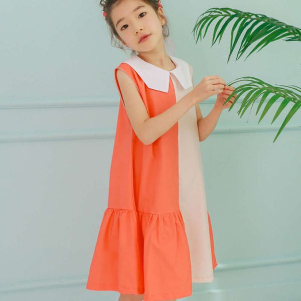 korean new girls' drs summer zhongda 2019 children's cotton color matching baby collar svels vt loose skirt 3e2z, Red;yellow
korean new girls' drs summer zhongda 2019 children's cotton color matching baby collar svels vt loose skirt 3e2z, Red;yellow