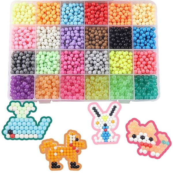 new 24 colors refill beads puzzle crystal diy water spray beads set ball games 3d handmade magic toys for children y200413
new 24 colors refill beads puzzle crystal diy water spray beads set ball games 3d handmade magic toys for children y200413