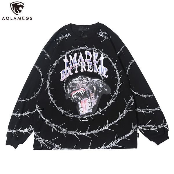 aolamegs sweatshirt men vicious dog printed men pullover casual cozy o-neck high street style hoodies streetwear couple autumn c0929, Black
aolamegs sweatshirt men vicious dog printed men pullover casual cozy o-neck high street style hoodies streetwear couple autumn c0929, Black