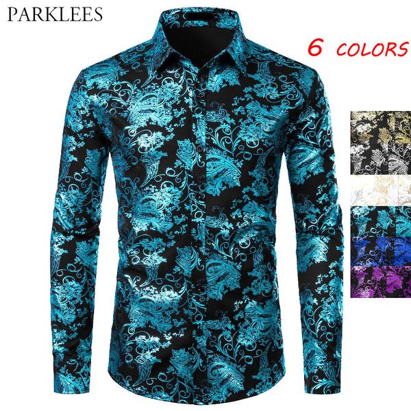 floral bronzing men shirt luxury shiny paisley flower mens shirts fashion casual mens party shirts dance prom men camisas hombre 1022, White;black
floral bronzing men shirt luxury shiny paisley flower mens shirts fashion casual mens party shirts dance prom men camisas hombre 1022, White;black