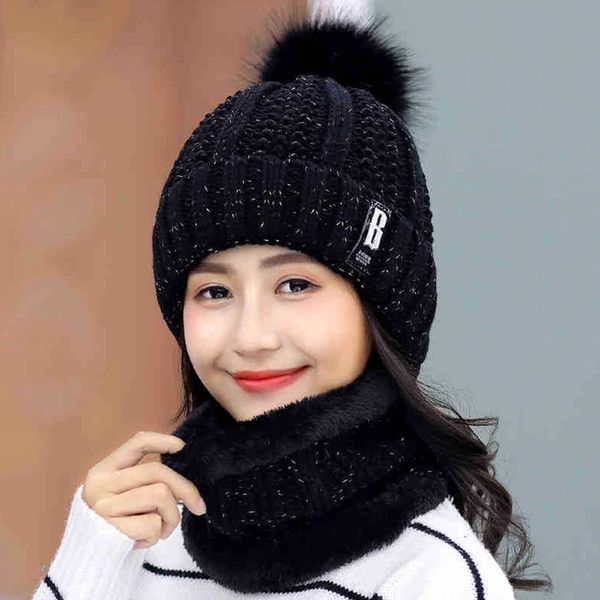 new women warm thick hat fashion winter hats for woman add fur lined knitted cap letter b beanie hat girls pompom knitted hat y201024, Blue;gray
new women warm thick hat fashion winter hats for woman add fur lined knitted cap letter b beanie hat girls pompom knitted hat y201024, Blue;gray