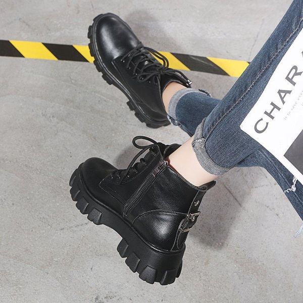 pu leather thick bottom women ankle boots 2020 autumn fashion high heel lace up platform boots female winter shoes woman botas, Black
pu leather thick bottom women ankle boots 2020 autumn fashion high heel lace up platform boots female winter shoes woman botas, Black