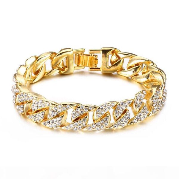 tb-0014) (22 cm x 14 mm) 316l titanium steel gold color heavey full crystals bracelets jewelry for men no fade, Black
tb-0014) (22 cm x 14 mm) 316l titanium steel gold color heavey full crystals bracelets jewelry for men no fade, Black