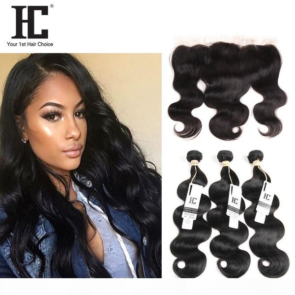 hc hair 13x4 brazilian full lace frontals with 3 bundles body wave human hair with frontal brazilian virgin hair with lace frontal closure, Black
hc hair 13x4 brazilian full lace frontals with 3 bundles body wave human hair with frontal brazilian virgin hair with lace frontal closure, Black