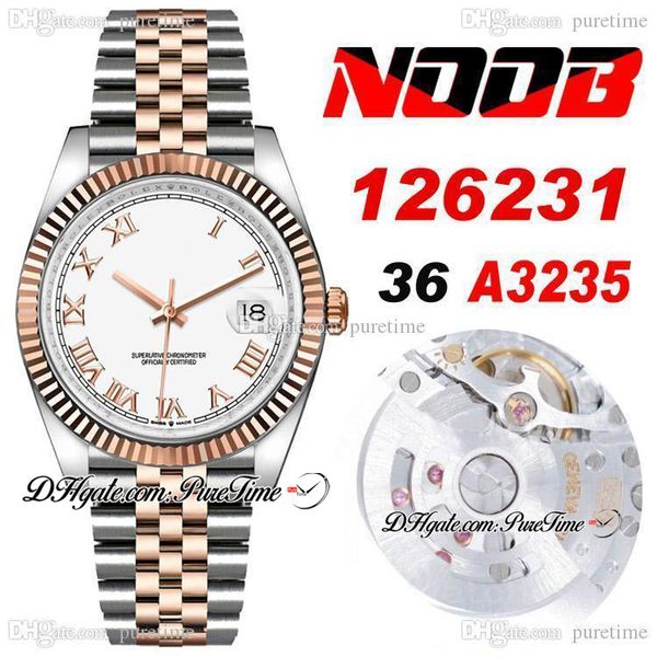 2021 n 36 126231 date a3235 automatic womens mens watch two tone rose gold white dial roman markers ss bracelet puretime i9, Slivery;brown
2021 n 36 126231 date a3235 automatic womens mens watch two tone rose gold white dial roman markers ss bracelet puretime i9, Slivery;brown
