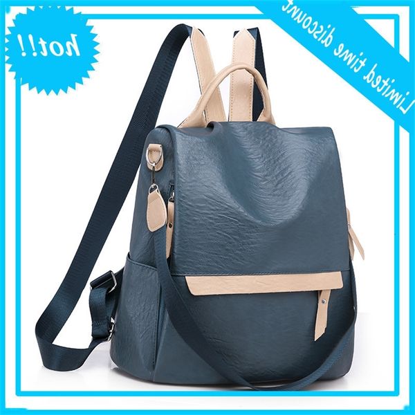 2019 new korean style single and crossbody dual purpose anti theft double shoulder bag fashionable soft leather backpack
2019 new korean style single and crossbody dual purpose anti theft double shoulder bag fashionable soft leather backpack