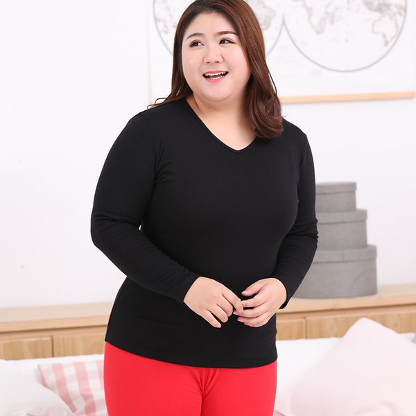 Women Thermal Underwear Tops Thick Pullover O Neck Long Sleeve Shirt Cotton Breathable Plus Size Female Winter Clothes Keep Warm, Black
Women Thermal Underwear Tops Thick Pullover O Neck Long Sleeve Shirt Cotton Breathable Plus Size Female Winter Clothes Keep Warm, Black
