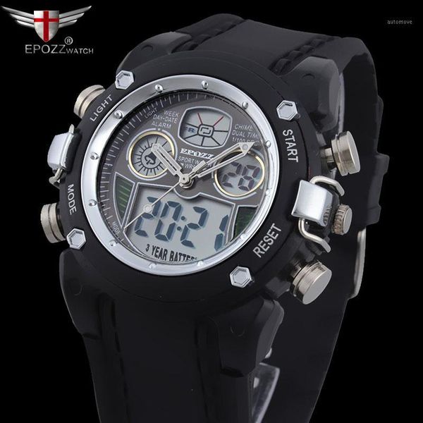 punk style fashion sport brand epozz mens watches rubber alarm clock quartz watch men wristwatch relogio masculino1, Slivery;brown
punk style fashion sport brand epozz mens watches rubber alarm clock quartz watch men wristwatch relogio masculino1, Slivery;brown