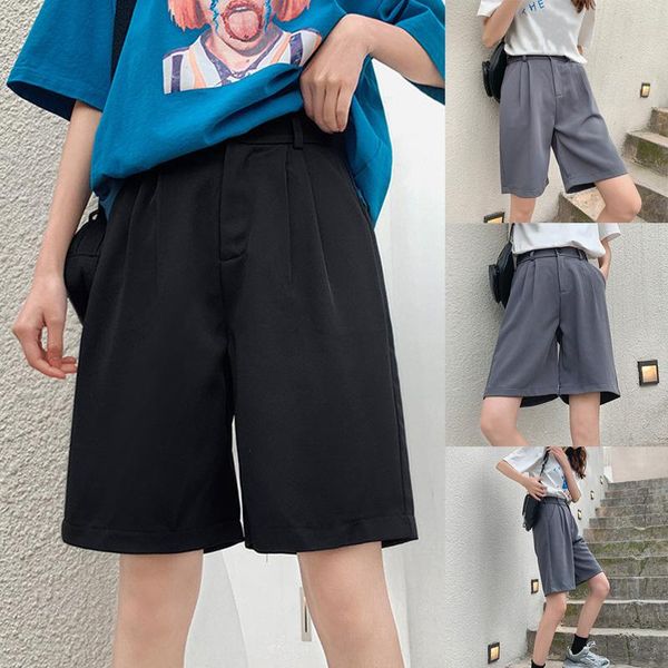new high waist shorts women summer formal solid straight plus size short pants fashion wide leg pant sci88, White;black
new high waist shorts women summer formal solid straight plus size short pants fashion wide leg pant sci88, White;black