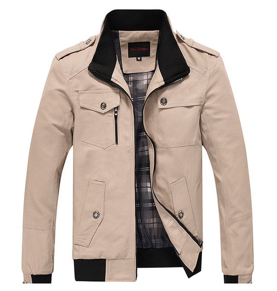 new cotton military jacket mens autumn multi-pocket soldier army cargo coats male clothing men bomber jackets, Black;brown
new cotton military jacket mens autumn multi-pocket soldier army cargo coats male clothing men bomber jackets, Black;brown