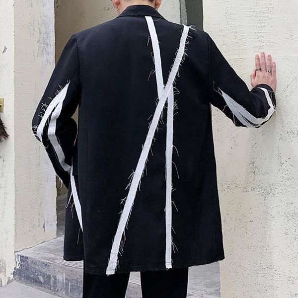 men's suits & blazers black and white splice mens blazer jacket stage costumes for singers hombre casual masculino autumn british style, White;black
men's suits & blazers black and white splice mens blazer jacket stage costumes for singers hombre casual masculino autumn british style, White;black
