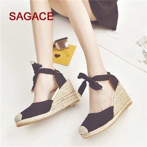 sagace 2021 ladies wedge pumps women spring casual wedge cross strap high heel platform pump shoes sandals mujer1, Black
sagace 2021 ladies wedge pumps women spring casual wedge cross strap high heel platform pump shoes sandals mujer1, Black