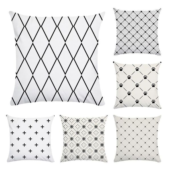 black & white polyester throw pillow case geometric decorative pillows for sofa seat polyeter cushion cover home decor cr056
black & white polyester throw pillow case geometric decorative pillows for sofa seat polyeter cushion cover home decor cr056