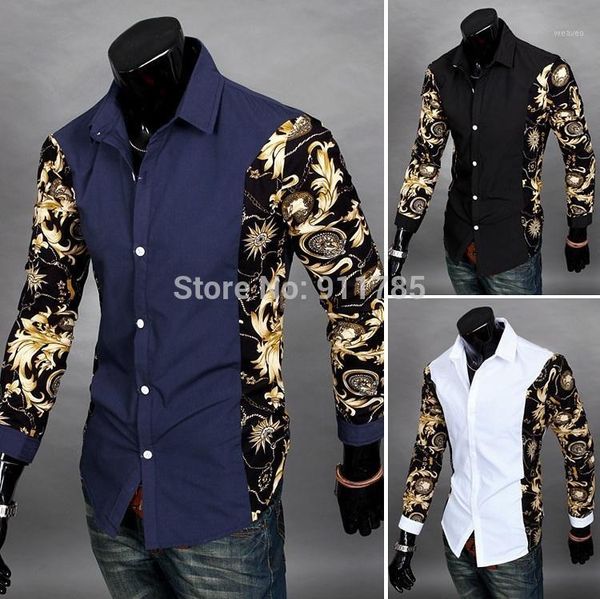 wholesale- 2016 new autumn dynamic splicing long-sleeved flower shirts men casual slim fit printed mixed colors shirts for men,size -2xl1, White;black
wholesale- 2016 new autumn dynamic splicing long-sleeved flower shirts men casual slim fit printed mixed colors shirts for men,size -2xl1, White;black
