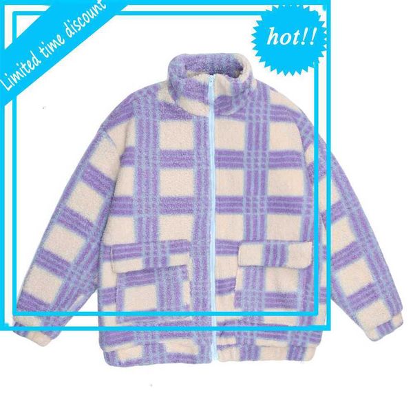 hip hop warm thick men streetwear lamb wool check print jacket winter loose jackets, Black;brown
hip hop warm thick men streetwear lamb wool check print jacket winter loose jackets, Black;brown
