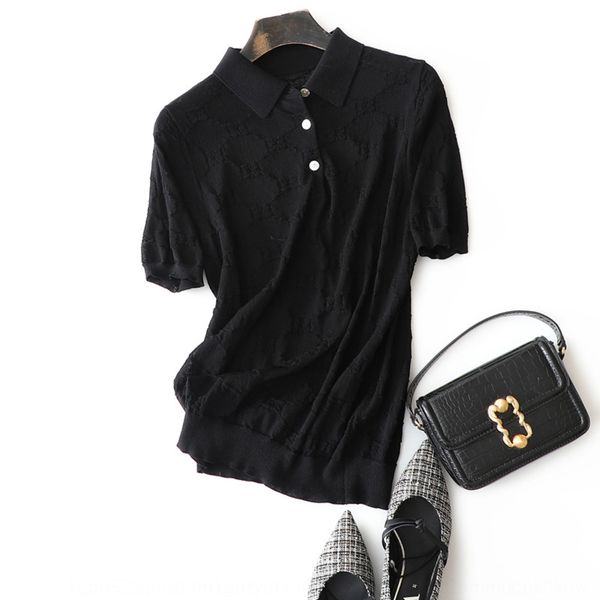 close-fitting wear does not wear british fashion polo lapel half sleeve feel t-shirt jacquard thin jacquard knitted t-shirt t9c41 t9, White
close-fitting wear does not wear british fashion polo lapel half sleeve feel t-shirt jacquard thin jacquard knitted t-shirt t9c41 t9, White