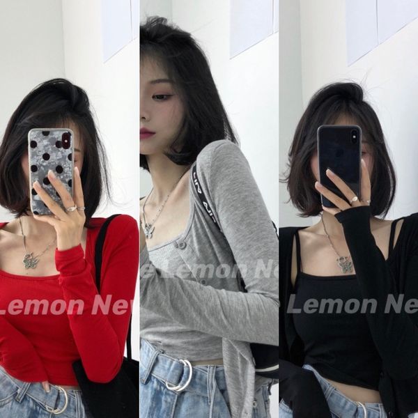 tryhh short camisole fall 2020 new thin sunscreen suit suit vest slim suspender vest small cardigan two piece women's women's ulqm, White;black
tryhh short camisole fall 2020 new thin sunscreen suit suit vest slim suspender vest small cardigan two piece women's women's ulqm, White;black