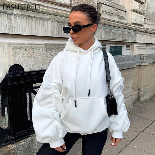 fashstreet casual solid color oversize hoodie sweatshirt women fall stacked long sleeve sporty streetwear harajuku pullover, Black
fashstreet casual solid color oversize hoodie sweatshirt women fall stacked long sleeve sporty streetwear harajuku pullover, Black