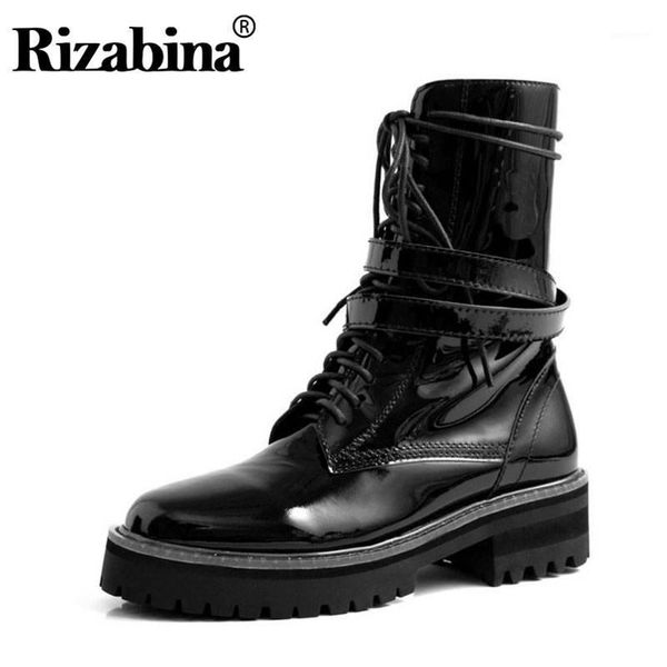 rizabina women black real leather ankle boots platform flats round toe zipper shoes women office work footwear size 34-401
rizabina women black real leather ankle boots platform flats round toe zipper shoes women office work footwear size 34-401