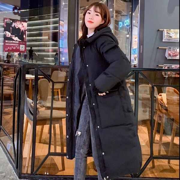 2021 autumn winter solid jacket women large fur colla fashion cotton padded coat warm thickness padded outwear, Black
2021 autumn winter solid jacket women large fur colla fashion cotton padded coat warm thickness padded outwear, Black