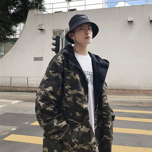clothing 2020 spring new men's hooded camouflage loose fashion brand large size jacket on both sides, Black;brown
clothing 2020 spring new men's hooded camouflage loose fashion brand large size jacket on both sides, Black;brown