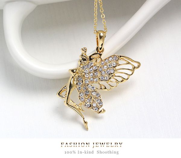 pretty hip hop jewelry beautifully gold plated enamel crystal long sweater gold chain necklaces, Silver
pretty hip hop jewelry beautifully gold plated enamel crystal long sweater gold chain necklaces, Silver
