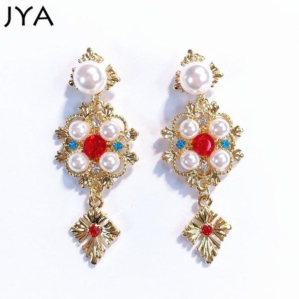 dangle & chandelier cpop pearl vintage earrings red blue beautiful stone for women golden fashion drop pendientes simple style, Silver
dangle & chandelier cpop pearl vintage earrings red blue beautiful stone for women golden fashion drop pendientes simple style, Silver