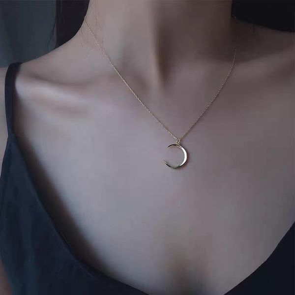 chains simple moon gold color clavicle chain necklace for women girls korean minimalist dainty jewelry gifts, Silver
chains simple moon gold color clavicle chain necklace for women girls korean minimalist dainty jewelry gifts, Silver
