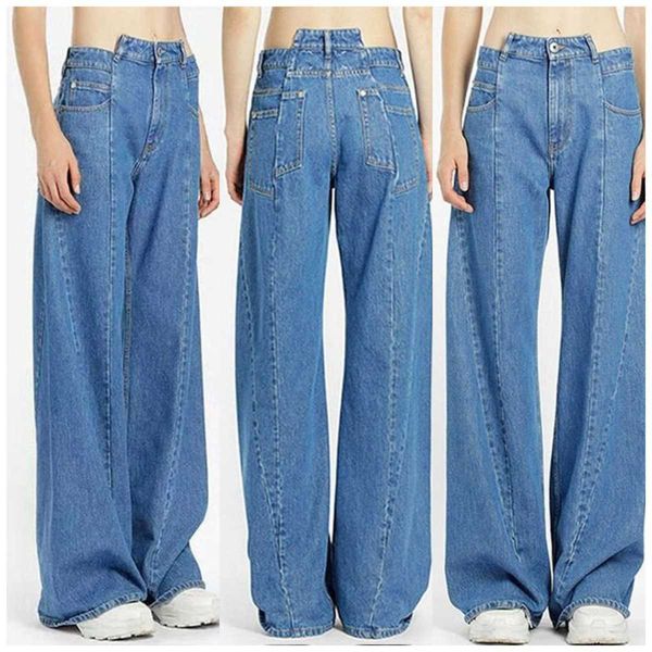 wind m6 yang mi's same denim wide leg mops with irregular splicing, high waist, thin and versatile drape pants, Blue
wind m6 yang mi's same denim wide leg mops with irregular splicing, high waist, thin and versatile drape pants, Blue