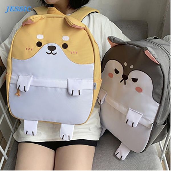 jessic shiba friends backpack women pet husky dog schoolbag for teenage girls oxford student travel
jessic shiba friends backpack women pet husky dog schoolbag for teenage girls oxford student travel