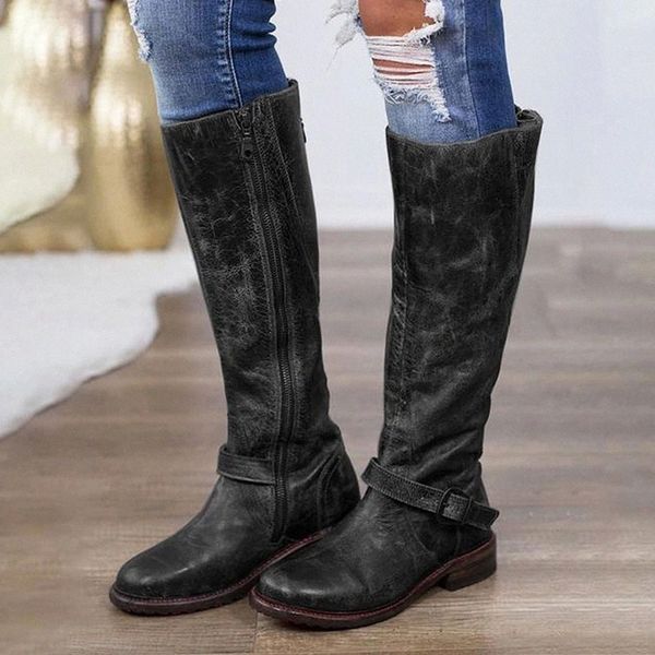 knight boots retro zipper boots for women pu leather mid-calf comfy gothic shoes pleated autumn for women #la27
knight boots retro zipper boots for women pu leather mid-calf comfy gothic shoes pleated autumn for women #la27