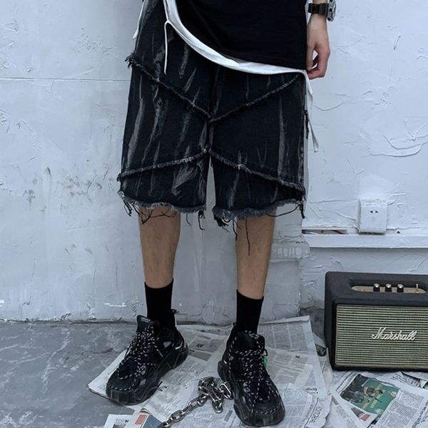 o144m guochao old printing nine dyeing denim shorts ankle-length high and nine shorts men's pants street fashion brand personalized roc, Blue
o144m guochao old printing nine dyeing denim shorts ankle-length high and nine shorts men's pants street fashion brand personalized roc, Blue