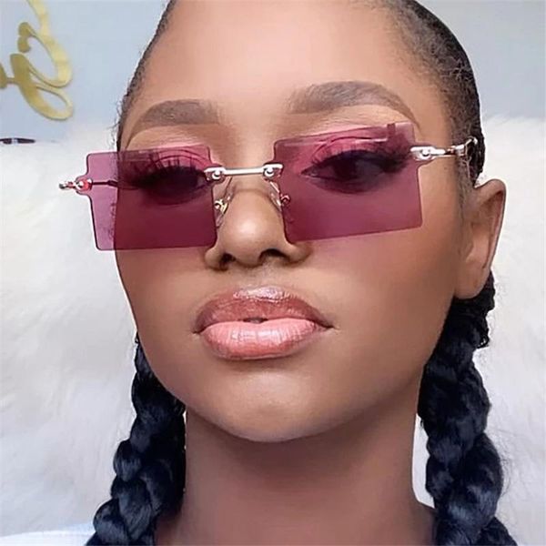 wholesale designer rimless rectangle sun glasses 2021 clear sunglasses women mens fashion, White;black
wholesale designer rimless rectangle sun glasses 2021 clear sunglasses women mens fashion, White;black