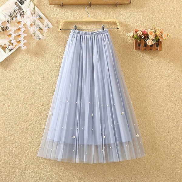 2021 elegant women's spring summer quality 3 layers mesh gauze beading skirts new high waist pleated a- line skirt 185 z4mj, Black;gray
2021 elegant women's spring summer quality 3 layers mesh gauze beading skirts new high waist pleated a- line skirt 185 z4mj, Black;gray